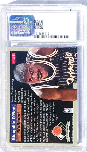 Shaquille O'Neal 1992-93 Ultra Rejector Card 4 Graded 7.5 CSG