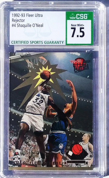 Shaquille O'Neal 1992-93 Ultra Rejector Card 4 Graded 7.5 CSG