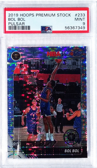 Bol Bol 2019 Hoops Premium Stock Pulsar ROOKIE Card 233 Graded 9 PSA