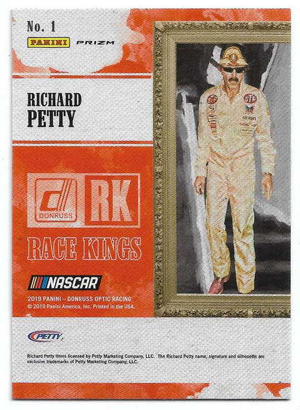 Richard Petty 2019 Panini Donruss Optic Racing Race Kings Prizm Card 1