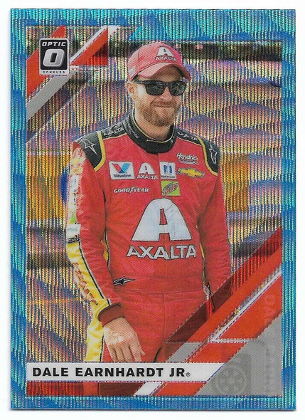 Dale Earnhardt Jr. 2020 Panini Donruss Racing Blue Optic Prizm Card 62