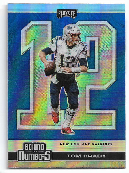 Tom Brady 2020 Panini Playoff Behind the Numbers Blue Card  BTN-4