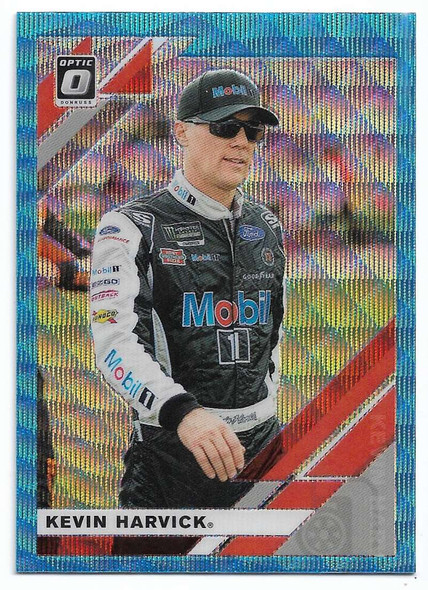 Kevin Harvick 2020 Panini Donruss Optic Racing Blue Prizm Card 20