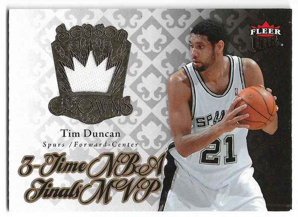 Tim Duncan 2007-08 Fleer Ultra Season Crowns Card SC-1