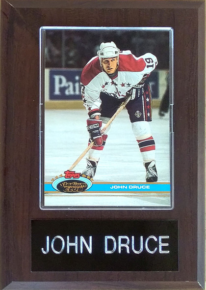 John Druce Washington Capitals Player Plaque