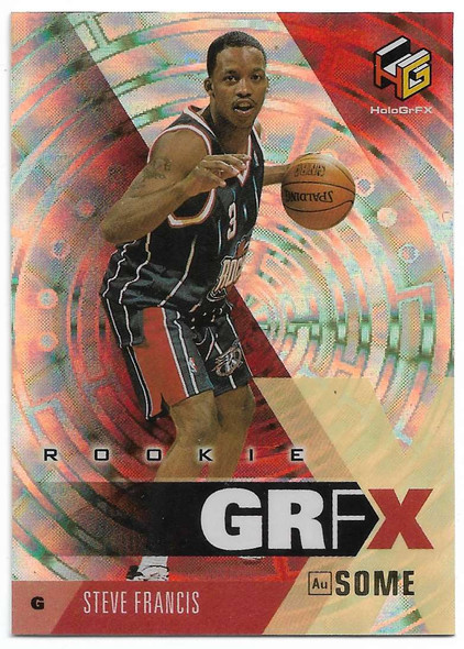 Steve Francis 1999-00 HoloGrFX AuSOME Rookie Card 81 AU