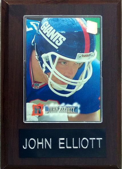 John Elliott New York Giants Player Plaque