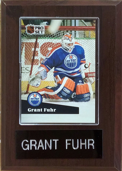 Grant Fuhr Edmonton Oilers Player Plaque