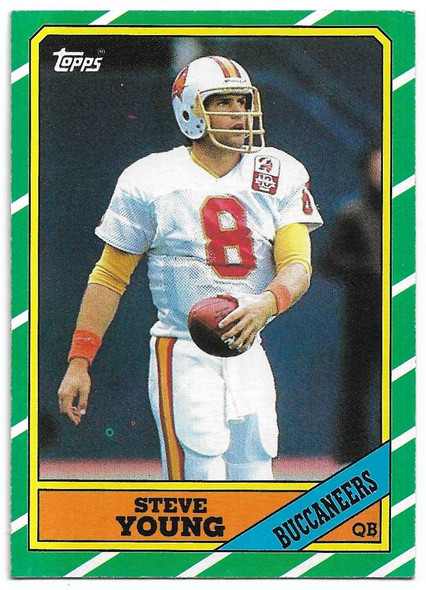 Steve Young 1986 Topps Rookie Card 374 B