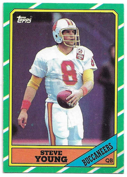 Steve Young 1986 Topps Rookie Card 374 C