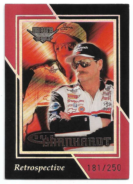 Dale Earnhardt 2002 Wheels High Gear Retrospective Card PRT 5 181/250
