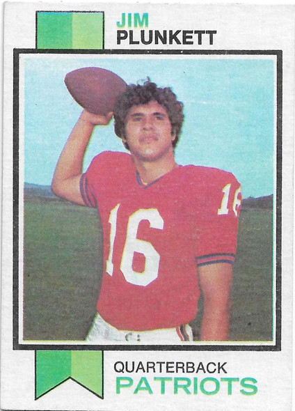 Jim Plunkett New England Patriots 1973 Topps Card 355