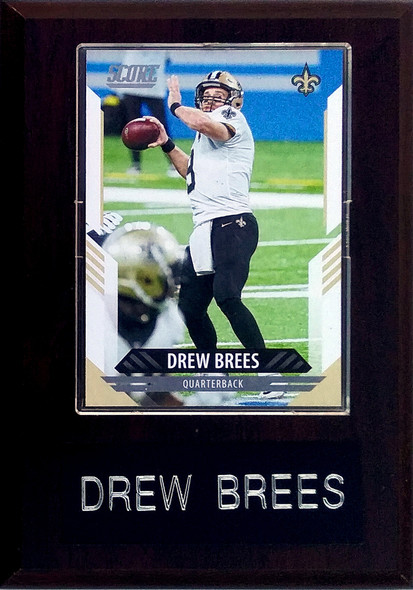Drew Brees New Orleans Saints 4x6 Player Plaque
