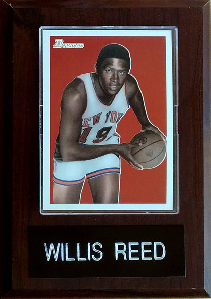 Willis Reed New York Knicks 4x6 Player Plaque