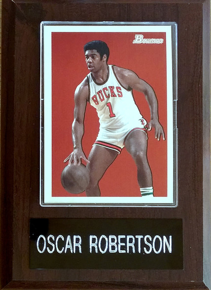 Oscar Robertson Milwaukee Bucks 4x6 Player Plaque