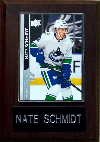 Nate Schmidt Vancouver Canucks 4x6 Player Plaque