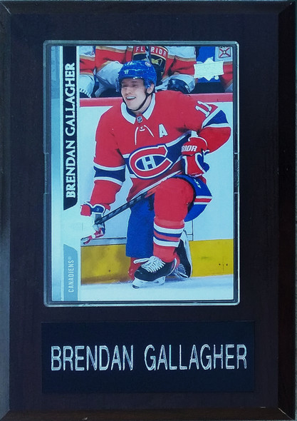 Brendan Gallagher Montreal Canadians 4x6 Player Plaque