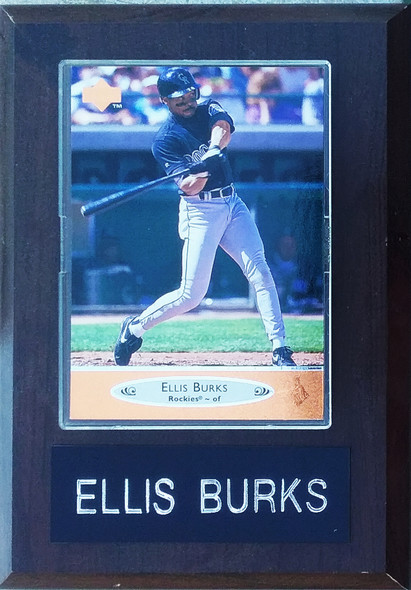Ellis Burks Colorado Rockies 4x6 Player Plaque