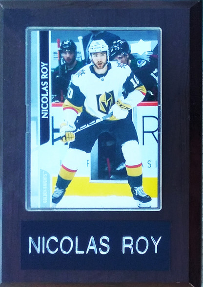 Nicolas Roy Vegas Golden Knights 4x6 Player Plaque