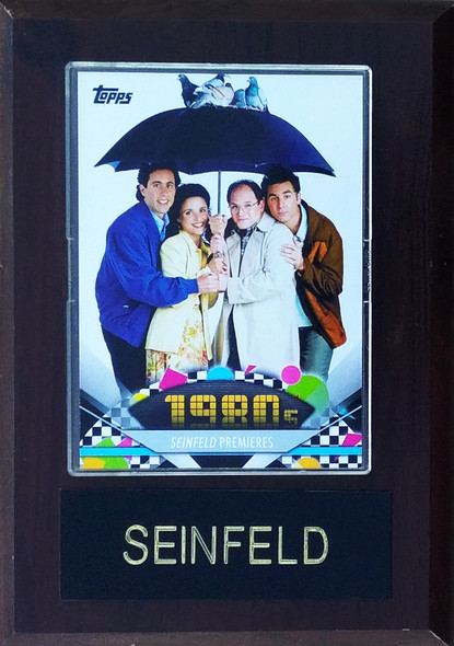 The Cast of Seinfeld 4x6 Plaque