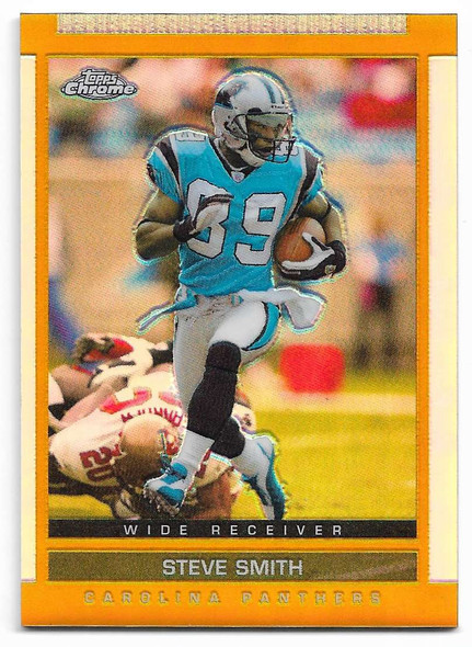 Steve Smith 2003 Topps Chrome Gold Refractor Card 95