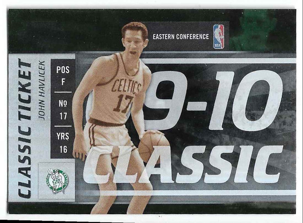 John Havlicek 2009-10 Playoff Contenders Classic Ticket Card 143