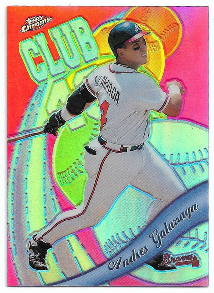 Andres Galarraga 1999 Topps Chrome All-Etch Refractors Card AE-10