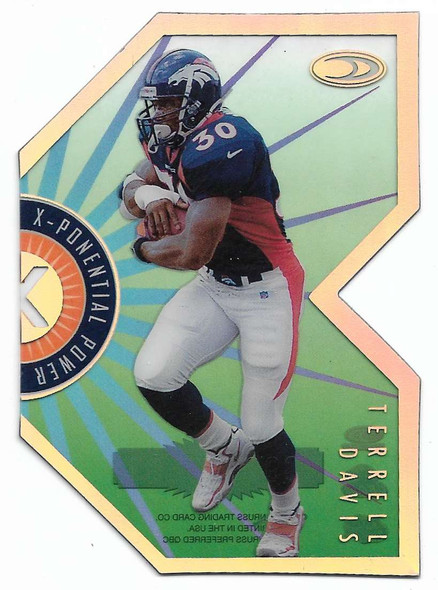 Terrell Davis 1999 Donruss Preferred X-ponential Power Card 4b 0062/2500