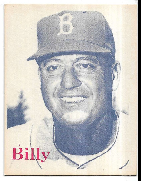 Billy Herman 1974 TCMA 1952 Brooklyn Dodgers Card