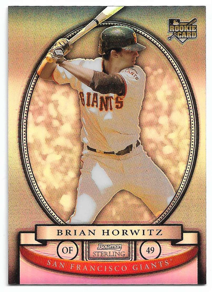 Brian Horwitz 2008 Bowman Sterling Refractors Card BS-BH 001/199