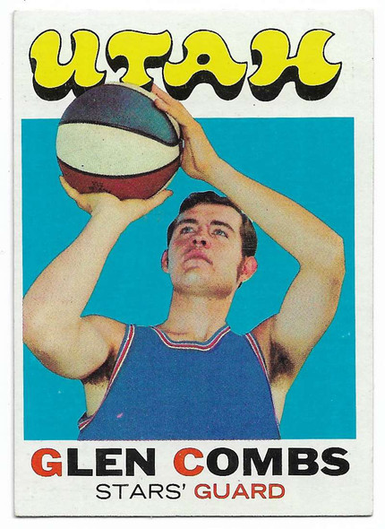 Glen Combs 1971-72 Topps Rookie Card 215