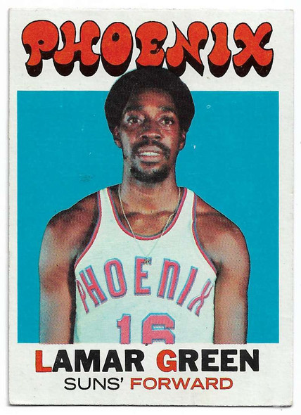 Lamar Green 1971-72 Topps Rookie Card 39