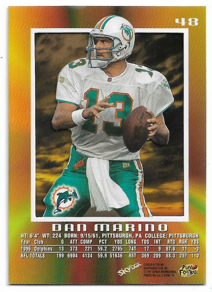 Dan Marino 1997 EX2000 Card 48