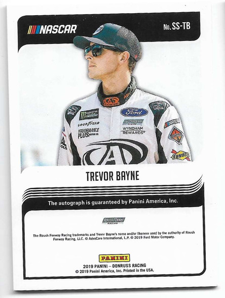 Trevor Bayne 2010 Panini Donruss Signature Series Red AUTOGRAPHED Card SS-TB 059/199