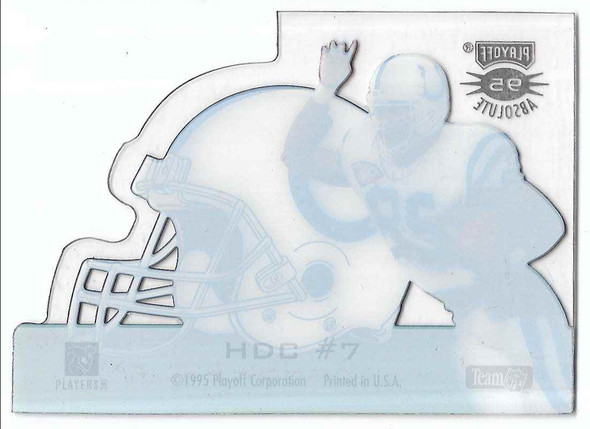 Marshall Faulk 1995 Playoff Absolute Die-Cut Helmet Card HD 7