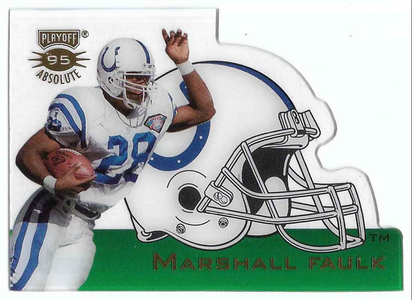 Marshall Faulk 1995 Playoff Absolute Die-Cut Helmet Card HD 7