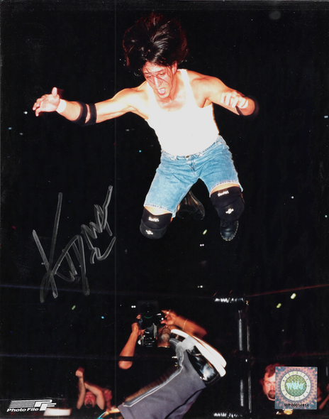 Billy Kidman Diving Action Autographed 8x10 Photo