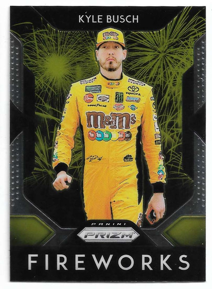 Kyle Busch 2019 Panini Prizm Fireworks Card F-11