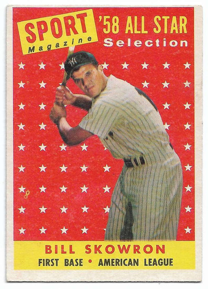Bill "Moose" Skowron 1958 Topps All-Star Card 477