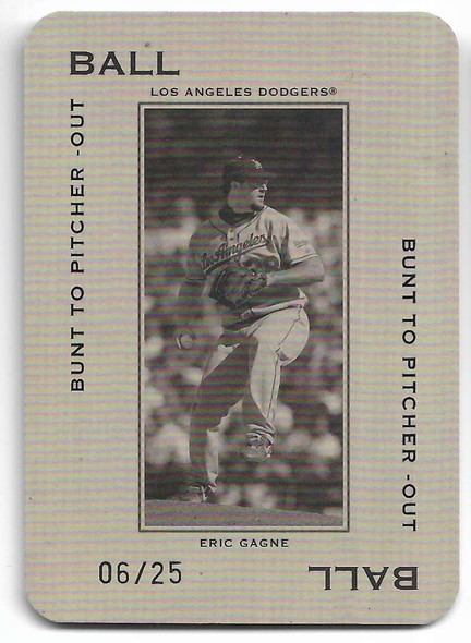 Eric Gagne 2005 Donruss Throwback Threads Polo Grounds Bunt to Pitcher-Out Card PG-13 06/25