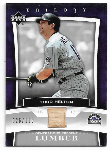 Beckett Baseball Card Monthly Magazine November 2000 #188 Todd Helton  Rockies #ColoradpRockies