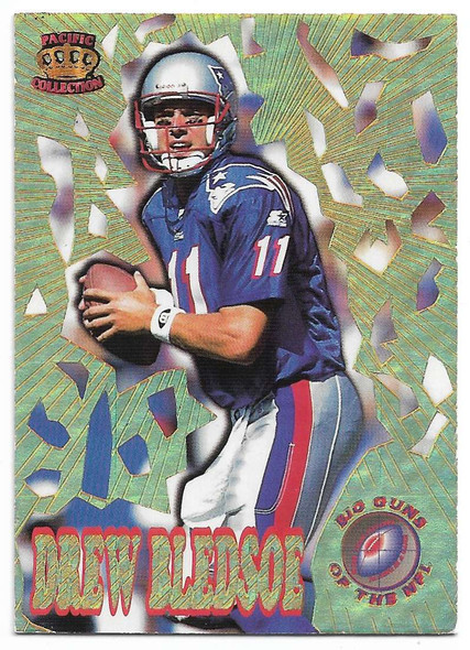 Drew Bledsoe 1995 Pacific Triple Folders Big Guns Card BG=1