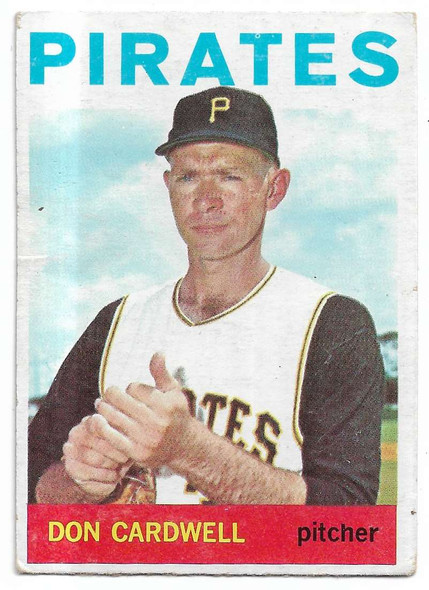 Don Cardwell 1964 Topps Card 417