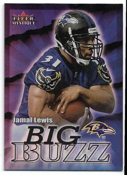Jamal Lewis 2000 Fleer Mystique Big Buzz Card 6 BB