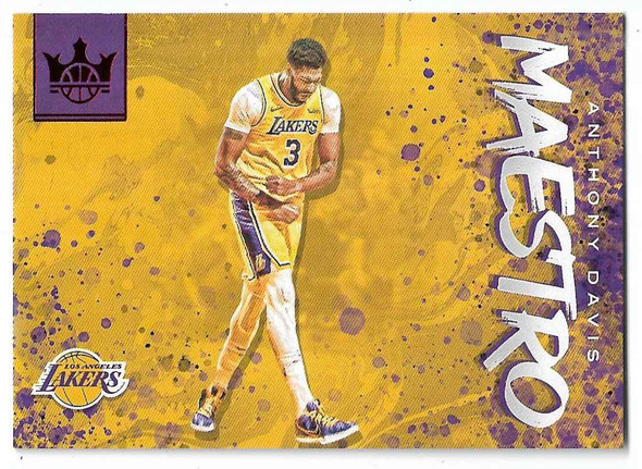 Anthony Davis 2019-20 Panini Court Kings Maestro Red Foil Card 24 24/149