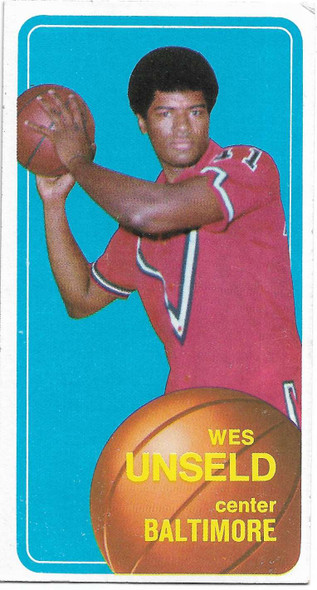 Wes Unseld 1970-71 Topps Card 72