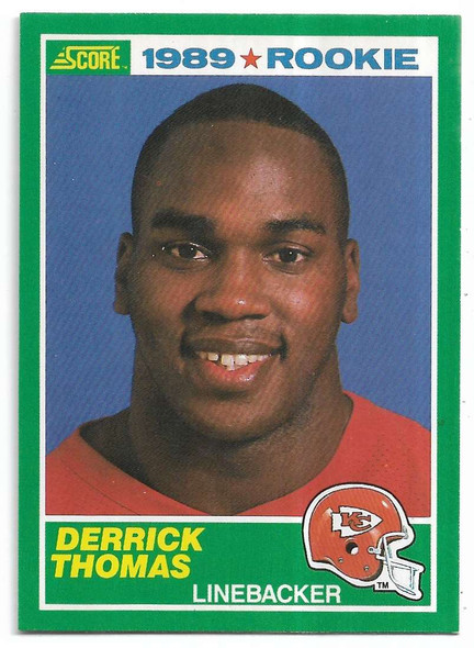 Derrick Thomas 1989 Score Rookie Card 258 (a)