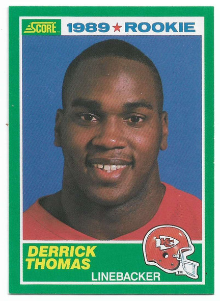 Derrick Thomas 1989 Score Rookie Card 258 (b)
