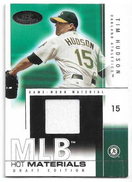 Tim Hudson 2004 Fleer Hot Prospects Draft Edition MLB Materials Card HM-THU 253/325