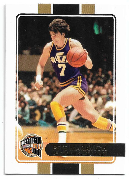 Pete Maravich 2009-10 Panini Basketball Hall of Fame Card 50 046/599